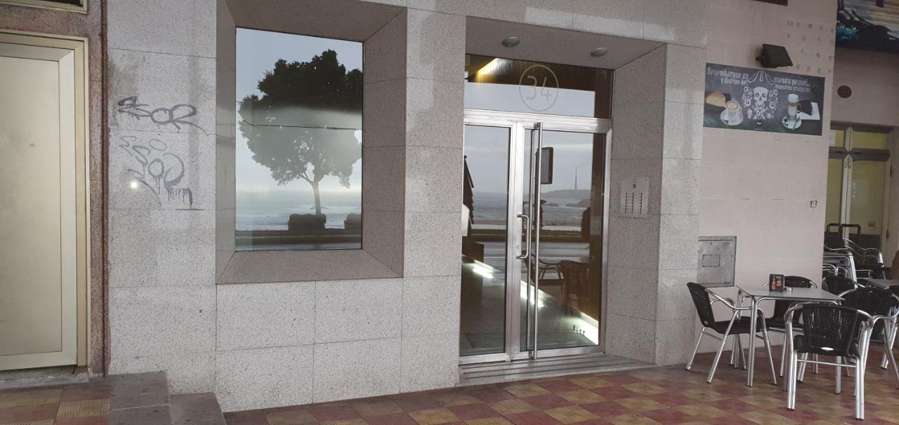 شقة Vivienda Con Increibles Vistas A La Playa De Riazor آكورونيا المظهر الخارجي الصورة