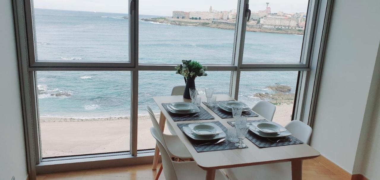 شقة Vivienda Con Increibles Vistas A La Playa De Riazor آكورونيا المظهر الخارجي الصورة